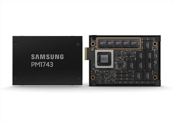 삼성전자 PCIe 5.0 기반 서버용 고성능 SSD(솔리드스테이트드라이브) 'PM1743'. /삼성전자 제공