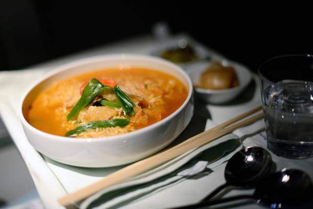 기내식 라면 이미지. 게티이미지뱅크