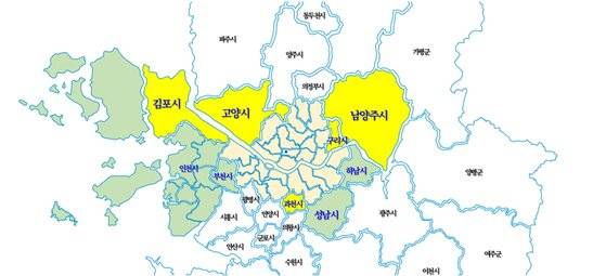 기후동행카드 사용이 가능한 수도권 지방자치단체 현황. [사진 서울시]