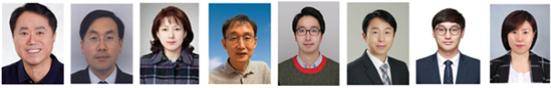 (왼쪽부터) 강남대 주해종, 최 웅, 이현숙, 안정호, 곽찬희, 최인엽, 박정수, 이영란 교수./사진 제공=강남대