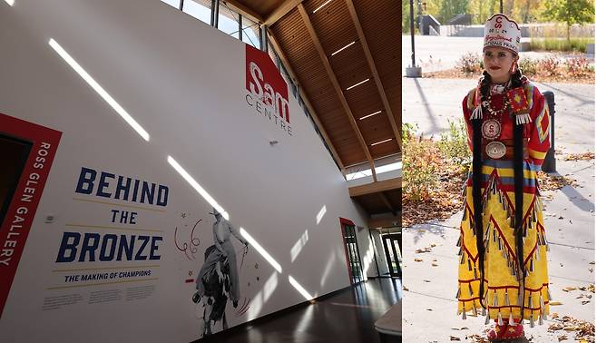 샘센터와 스탬피드 퀸 [사진/조보희 기자]