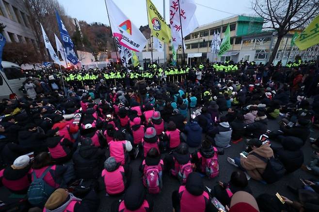 민주노총·윤석열 퇴진 비상행동. 연합뉴스