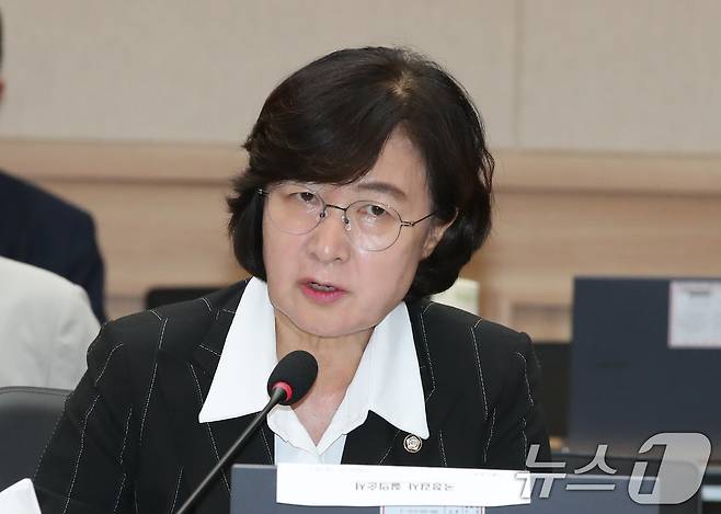 추미애 더불어민주당 위원이 국회 국방위원회의 해군본부에 대한 국정감사에서 질의하고 있다. 2024.10.18/뉴스1 ⓒ News1 김기태 기자