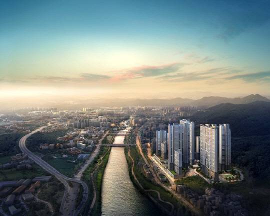 포천역 리버파크 조감도