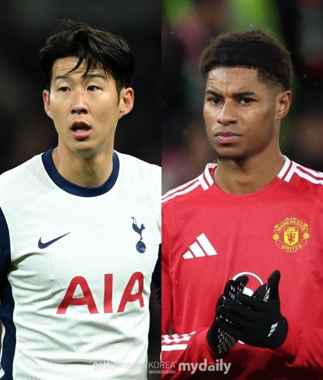 손흥민과 마커스 래시포드/게티이미지코리아