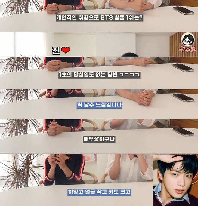 "딱 남주 느낌" 방탄소년단 진, 전세기 전담 직원이 꼽은 BTS 실물 1위