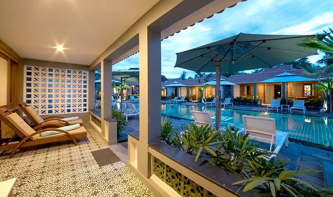 필그리미지 리조트 앤 스파의 가성비 좋은 풀 액세스 객실.