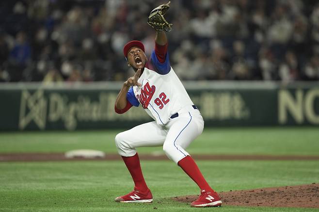 2023 WBC 쿠바 대표팀으로 출전한 마르티네스. AP=연합뉴스
