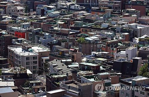 서울 시내 빌라 밀집지역 모습. [연합뉴스 자료사진]