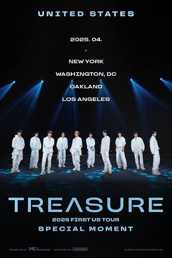 Poster of Treasure's US tour "Special Moment" (YG Entertainment)