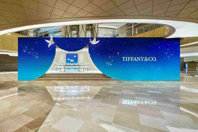 티파니 하우스 오브 아이콘 팝업 스토어 전경.(롯데백화점 제공).