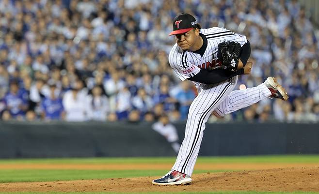 LG 엘리에이저 에르난데스. 연합뉴스