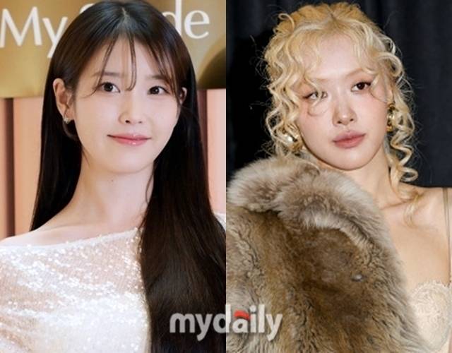 가수 겸 배우 아이유(왼쪽), 그룹 블랙핑크 로제 / 마이데일리 및 게티이미지코리아