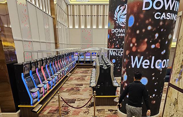 ▲필리핀 마닐라에 올해부터 두윈이 운영하고 있는 헤리티지 카지노의 슬로머신 모습. ⓒ프레시안