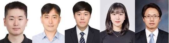 △왼쪽에서부터 임수환 학생(건국대), 이위형 교수(건국대), 이정훈 박사(노스웨스턴대), 김민송 학생(충남대), 구자승 교수(충남대)