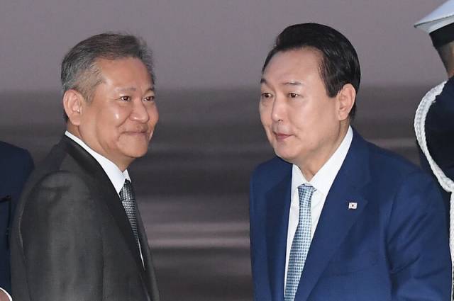 ▲이상민 전 행안부 장관과 윤석열 대통령 ⓒ연합뉴스