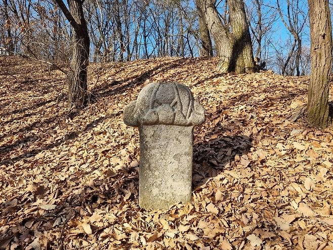 상선 노윤천 묘표 노윤천은 1546년(명종 1) 을사사화(윤원형 일파의 소윤이 윤임 일파의 대윤을 숙청한 사건) 때 왕명을 전달한 공로로 위사원종공신에 봉해졌다. 노윤천의 묘는 서울 은평구 진관동 이말산에 소재한다. [배한철 기자]