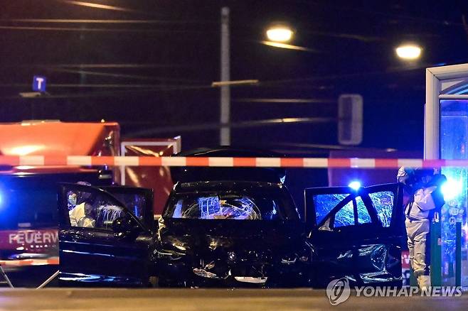 범행에 사용된 차량 [AFP 연합뉴스. 재판매 및 DB 금지]