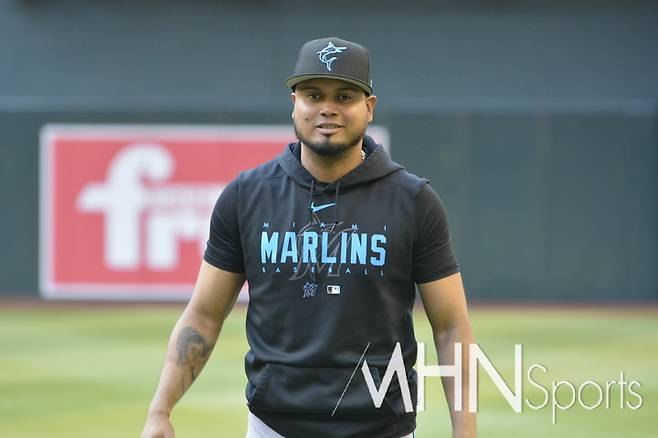 (올 시즌 샌디에이고로 트레이드 된 루이스 아라에즈의 마이애미 시절 모습)