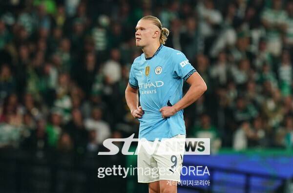 맨체스터 시티의 공격수 엘링 홀란드. 사진┃게티이미지코리아