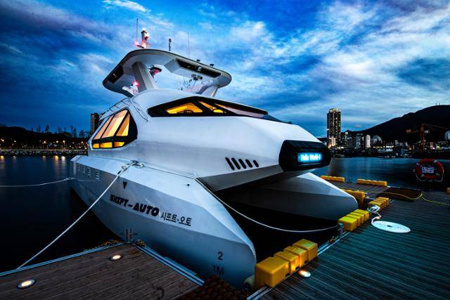 삼성중공업 자율운항 실증선 '시프트-오토(SHIFT-Auto)호'. 삼성중공업 제공