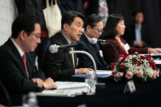 지난 1월 '2024 한국대학교육협의회' 정기총회에 참석한 이주호 사회부총리 겸 교육부 장관(출처 : 뉴스1)