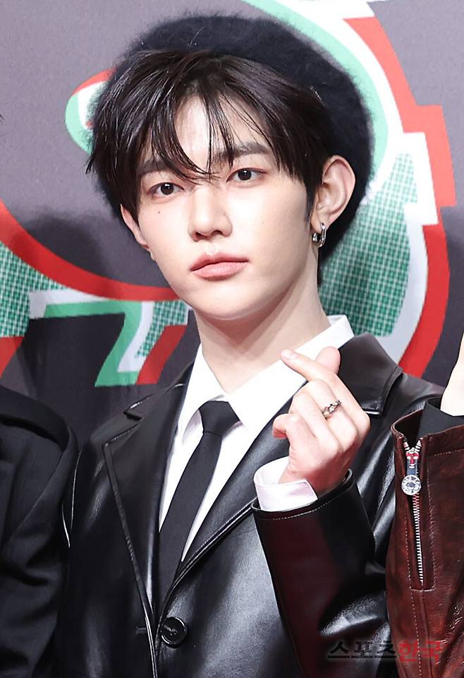 '2024 SBS 가요대전' 레드카펫 행사에 참석한 제로베이스원 장하오. 24.12.25. ⓒ이혜영 기자 lhy@hankooki.com