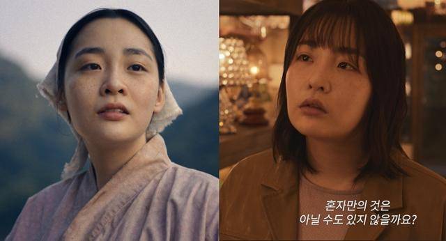 드라마 '파친코'에서 '선자'(왼쪽)로 열연했던 배우 김민하는 드라마 '조명가게'에서 '윤선해'를 연기했다. 애플TV+·디즈니플러스 제공