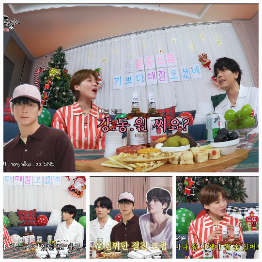 박효신은 크리스마스 분위기에 맞춰 파자마를 입고 등장, 장도연과의 유쾌한 티키타카로 또 다른 웃음을 자아냈다.사진=유튜브 채널 ‘TEO 테오’