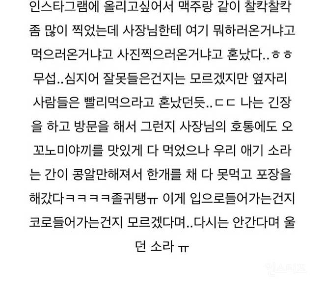 혼나면서 먹는다는 홍대 오코노미야키 | 인스티즈