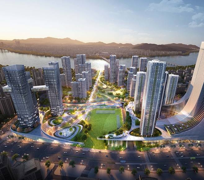 서울 송파구 잠실주공5단지 재건축 조감도 가안.  [사진출처=조합]