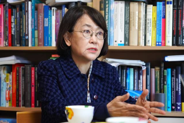 ▲신경아 한림대학교 교수. ⓒ프레시안(박상혁)