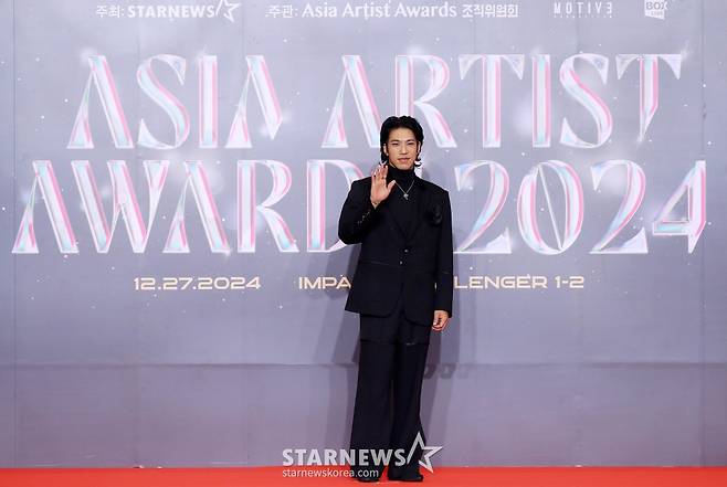 배우 김민이 27일 오후 태국 방콕 임팩트 챌린저 홀 1-2(IMPACT Challenger Hall 1-2)에서 진행된 '제 9회 아시아 아티스트 어워즈'(The 9th Asia Artist Awards, 이하 'AAA 2024')' 레드카펫 행사에 참석해 포즈를 취하고 있다. 2024.12.27 /사진=김창현 chmt@