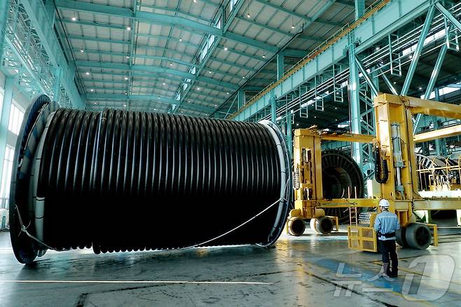 대한전선이 초-장조장 지중 케이블을 생산하고 있다.(대한전선 제공) ⓒ News1 한재준 기자