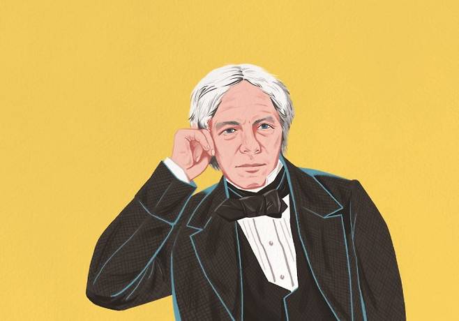 마이클 패러데이 일러스트. 과학동아 제공