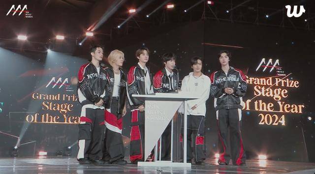 그룹 엔시티127은 올해의 무대 부문을 수상했다. 위버스 캡처