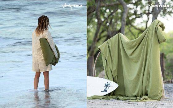 테클라와 스트리트 패션 브랜드 스투시와의 협업 컬렉션. 사진 테클라 공식 홈페이지