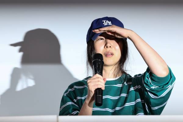 ▲2024년 4월 25일 오후 민희진 어도어 대표가 서울 서초구 한국컨퍼런스센터에서 입장 발표 기자회견을 갖고 있다. ⓒ연합뉴스