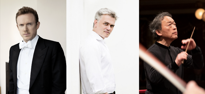 (From left) Daniel Harding, Edward Gardner,  Chung Myung-whun (Vincero, Mastmedia)