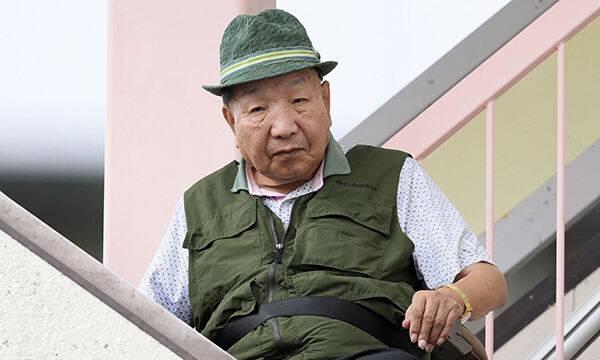 사형이 확정되었다가 사건 발생 58년 만에 재심을 통해 무죄를 받은 하카마다 이와오. AP교도연합뉴스