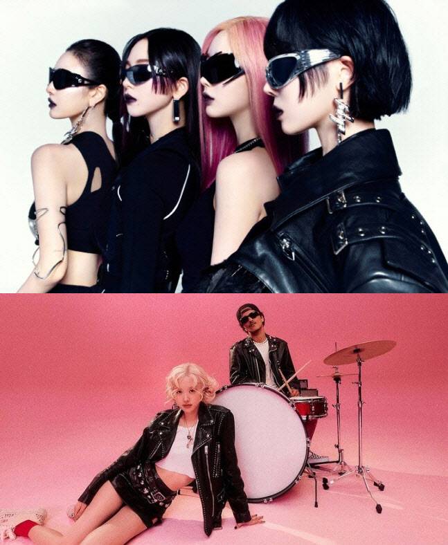 에스파(위)와 로제(사진=SM엔터테인먼트·더블랙레이블)