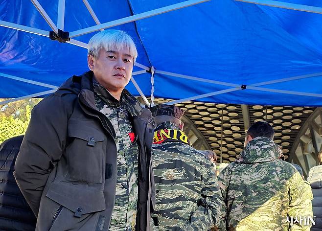 해병대 예비역 연대 최진수씨(47·독립영화 감독). ⓒ시사IN 이상원