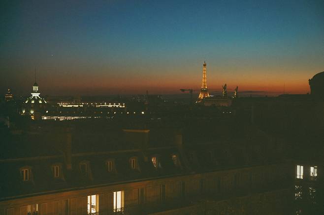 호텔 이그제큐티브 라운지의 창밖 풍경