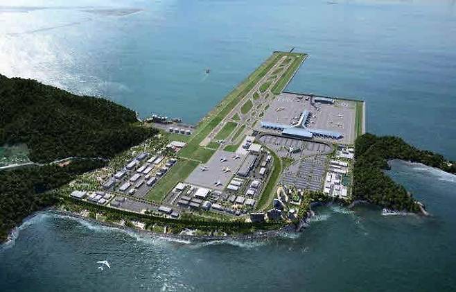 부산 가덕도 신공항 예상 조감도. 국토교통부