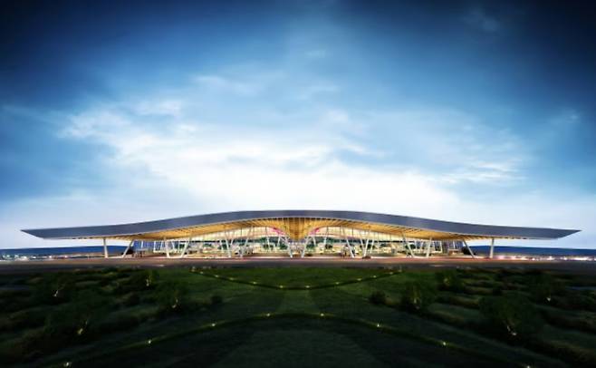 가덕도 신공항 부지공사는 육지·바다를 걸쳐 짓고 공사 기간이 짧아 앞서 네 차례 유찰된 바 있다. /사진=가덕도신공항건설공단