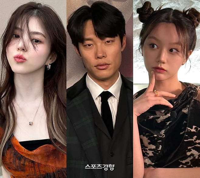 왼쪽부터 배우 한소희, 류준열, 혜리. 사진 스포츠경향DB