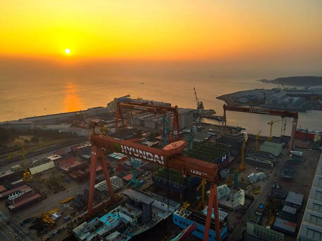 HD현대중공업 울산조선소 전경. /HD현대중공업 제공