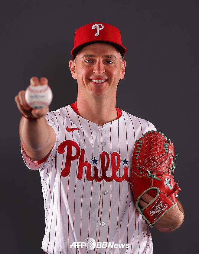 지난 2024년 2월 필라델피아 필리스 복귀 당시 뷰캐넌의 모습. /AFPBBNews=뉴스1