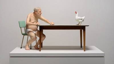 ″Chicken Man″ (2019) by Ron Mueck [MMCA]