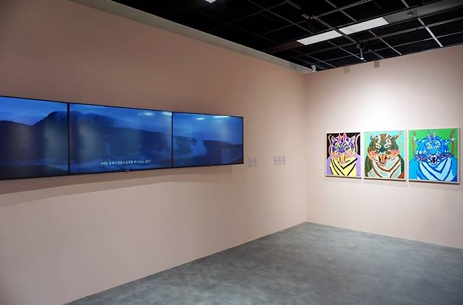 강승탁 작가의&nbsp;‘무지개 호랑이’.